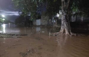 Famيlia fica ‘ilhada’ em enchente e bombeiros fazem resgate; vيdeo mostra avenida inundada :: Notيcias de MT