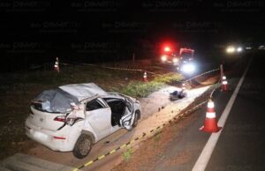 08:00 –
Menina de oito anos morre após carro capotar na BR-163; mãe e irmã ficaram feridas