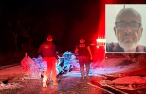 11:52 –
Idoso de 66 anos morre após bater caminhonete em carreta na BR-070