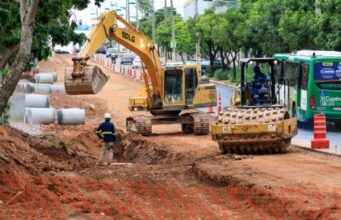 Obras do BRT em Cuiabá causam queda de 36% no faturamento do comércio da Avenida do CPA, diz CDL :: Notícias de MT