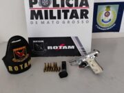 Rotam prende homem que efetuou disparos com arma dentro de condomínio