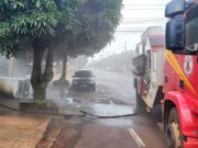 Corpo de Bombeiros extingue incêndio em veículo em Sorriso