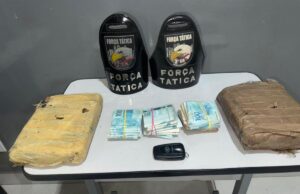 Força Tática prende membro de facção com drogas e R$ 40 mil em dinheiro