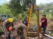 12:29 –
Corda arrebenta e trabalhador despenca de 20 metros; Bombeiros fazem resgate