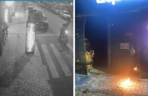 19:34 –
Um dos suspeitos de atear fogo em loja com coquetel molotov é preso em flagrante: comparsa segue foragido