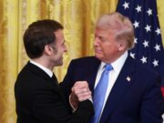 Em encontro com Macron, Trump diz que foco é cessar-fogo na Ucrânia