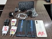 Polícia flagra drones e impede entrada de celulares em presídio