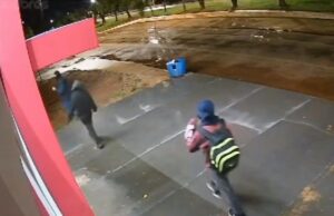 Câmera flagra bando invadindo e furtando loja em cidade de MT