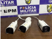 Polícia Militar impede furto de câmeras do Vigia Mais MT e prende homem em flagrante