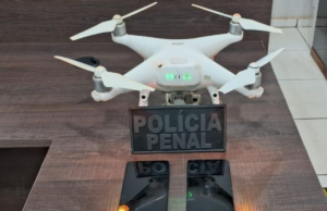 Polícia penal abate drone que sobrevoava penitenciária em MT