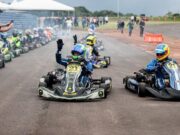 Governador e pilotos fazem pré-teste da pista de kart em Parque