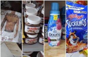 Mercadinhos vendem cueca Calvin Klein, Nutella e kit de depilação