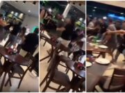 Mulheres brigam em pizzaria em MT e criam confusão generalizada