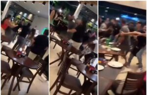 Mulheres brigam em pizzaria em MT e criam confusão generalizada