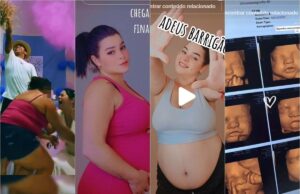 Suspeita postou vídeos e fotos de momentos de sua gravidez