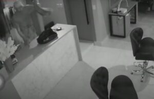 Câmera flagra ladrão furtando R$ 150 mil em apliques de cabelo