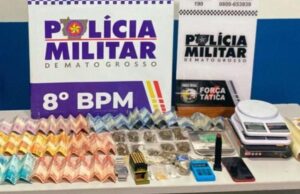 PM prende faccionado com 13 passagens criminais e apreende porções de drogas