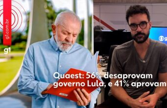 Quaest: 56% desaprovam governo Lula, e 41% aprovam | Polأtica