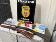 18:23 –
Polícia Civil apreende armas de fogo, munições e droga na zona rural de Colíder