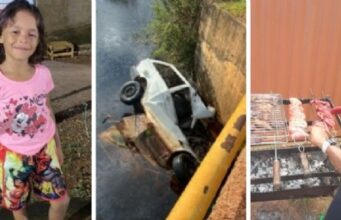 08:40 –
Tio e sobrinha de seis anos morrem afogados após carro cair em rio na Transpantaneira
