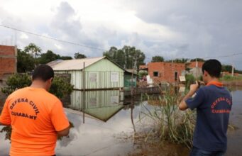 14:41 –
Defesa Civil de Cuiabá atua em mais de 70 ocorrências após tempestade