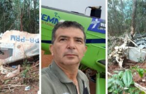 14:10 –
Piloto teve crânio afundado após aeronave agrícola cair em região de mata