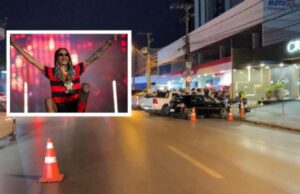 16:45 –
Operação Lei Seca é realizada perto do hotel de Oruam em Cuiabá; trapper reage e ironiza ação