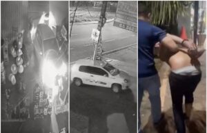 Vídeo mostra ladrões invadindo loja e furtando equipamentos