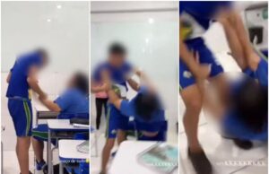 Vídeo mostra adolescente sendo agredido em sala de aula; veja