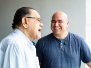 Prefeito recebe o poeta e historiador Moisés Martins na véspera do aniversário de Cuiabá