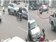 Em fuga da PM, motociclista atropela e fere gravemente pedestre