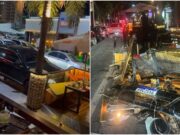 Homem se envolve em briga e joga carro contra deck do Haru