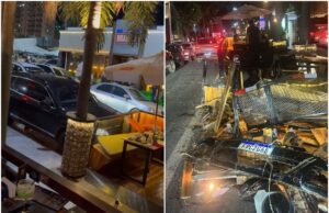 Homem se envolve em briga e joga carro contra deck do Haru