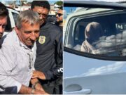 Casal suspeito chega à DHPP e fica em silêncio; veja o vídeo