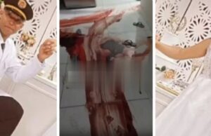 15:54 –
Vídeo mostra rastro de sangue em casa onde mulher foi morta com três tiros por PM
