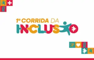 Sorriso sedia 1ª Corrida da Inclusão