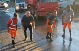 Prefeito cobra valorização e disputa corrida com garis