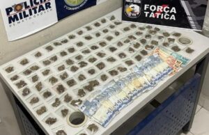 Força Tática apreende adolescente com 96 porções de maconha