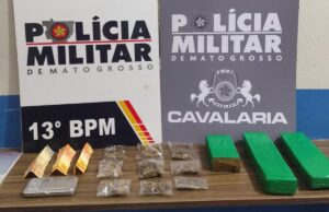 PM prende dupla e apreende drogas em Lucas do Rio Verde