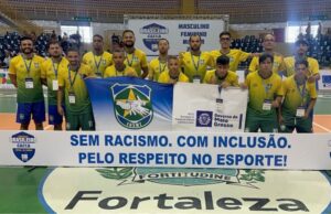 Equipe de futsal de surdos formada por atletas de Sinop, Cuiabá e VG ganha bronze em campeonato nacional