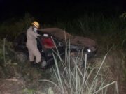 14:25 –
Motorista embriagado é localizado andando na MT-449 após capotar carro