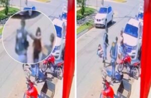 PM dá tapa no rosto de mulher e empurra outra com criança no colo em MT: veja vídeo :: Notícias de MT