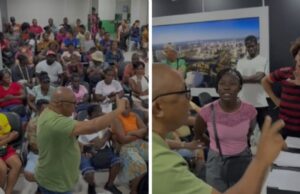 18:45 –
Sorteio de pontos para ambulantes em Cuiabá vira confusão; participante tenta tirar vaga de haitiana: veja vídeo
