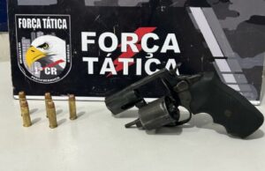 14:47 –
Suspeito é preso com revólver calibre 38 na cintura em bairro de Cuiabá