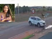 09:12 –
Motociclista de 19 anos morre após ser arremessada em colisão contra carro em cruzamento de MT