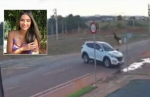 09:12 –
Motociclista de 19 anos morre após ser arremessada em colisão contra carro em cruzamento de MT