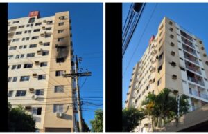 16:46 –
Bombeiros controlam incêndio em edifício residencial após problema elétrico