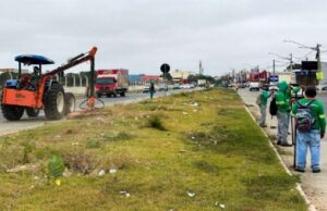 11:35 –
Avenida da FEB recebe mutirão de limpeza e revitalização em Várzea Grande