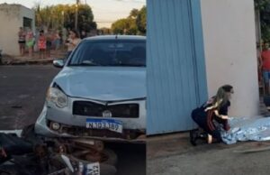 08:45 –
Passageira de motocicleta morre após pilota furar preferencial e bater em carro