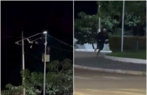 Homem é preso após destruir câmera de vigilância do Governo